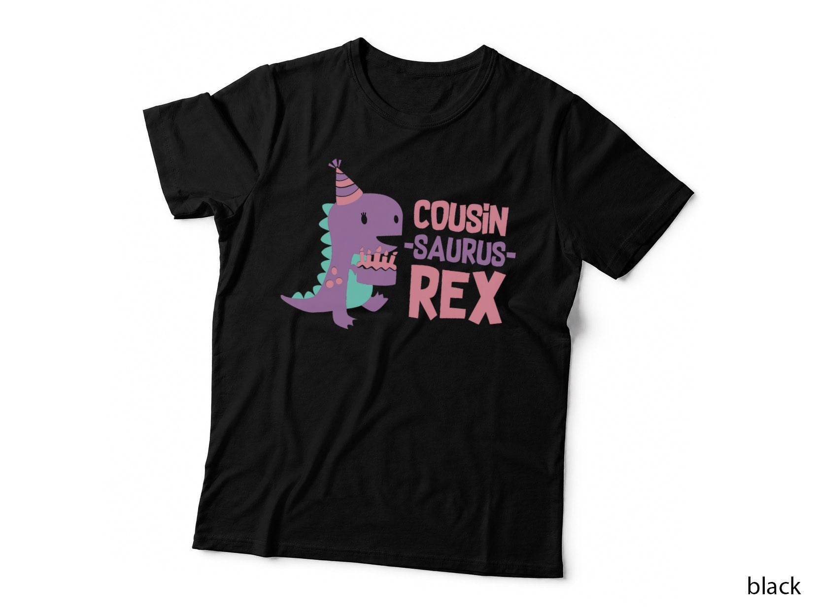 Cousin Dinosaur Family Matching Dino Birthday Girls Party T-Shirt