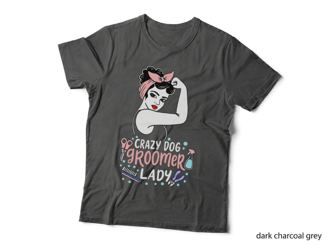 Cute Dog Groomer Lady Funny Puppy Stylist, Pet Care, Animal Lover T-Shirt