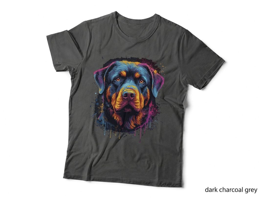 Cute Rottweiler Dog Lover Colorful Men Women Boys Girls T-Shirt