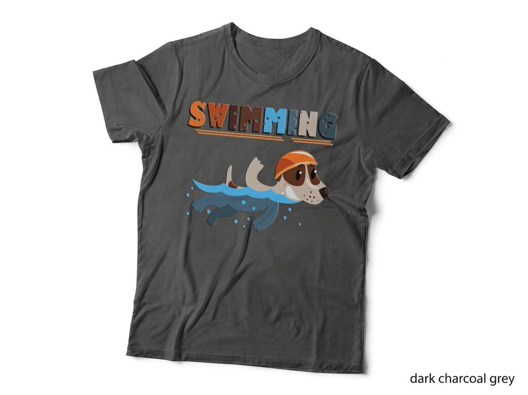 Cutie Swimming Dogs Funny, Cute Dog Art, Humor for Women, Summer Fun T-Shirt