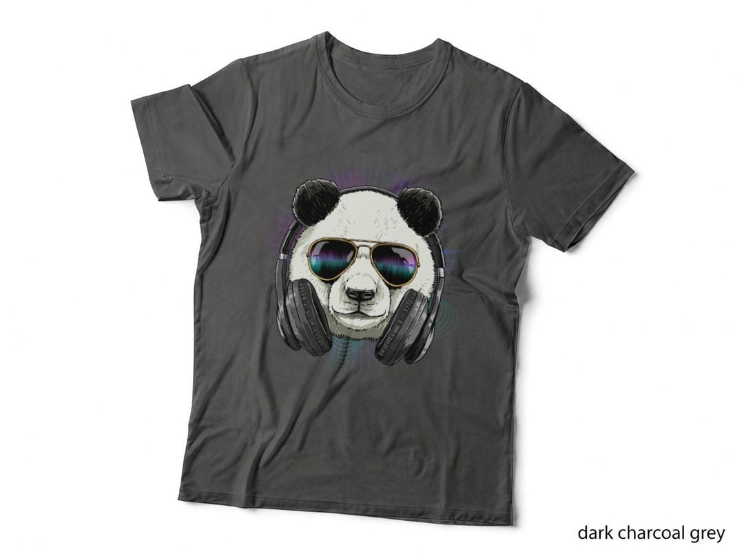 DJ Panda Bear Shirt Party Animal with Headphones Panda Lover T-Shirt