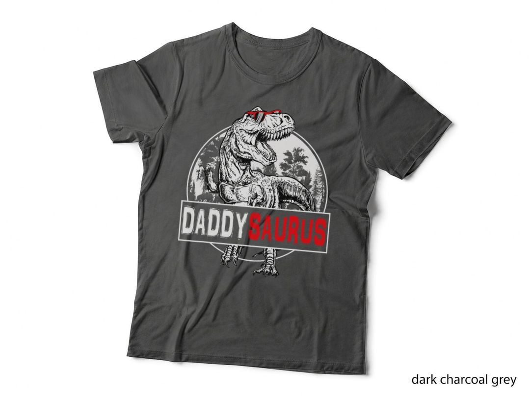 Daddysaurus T Rex Dinosaur Funny Daddysaurus Family Matching T-Shirt
