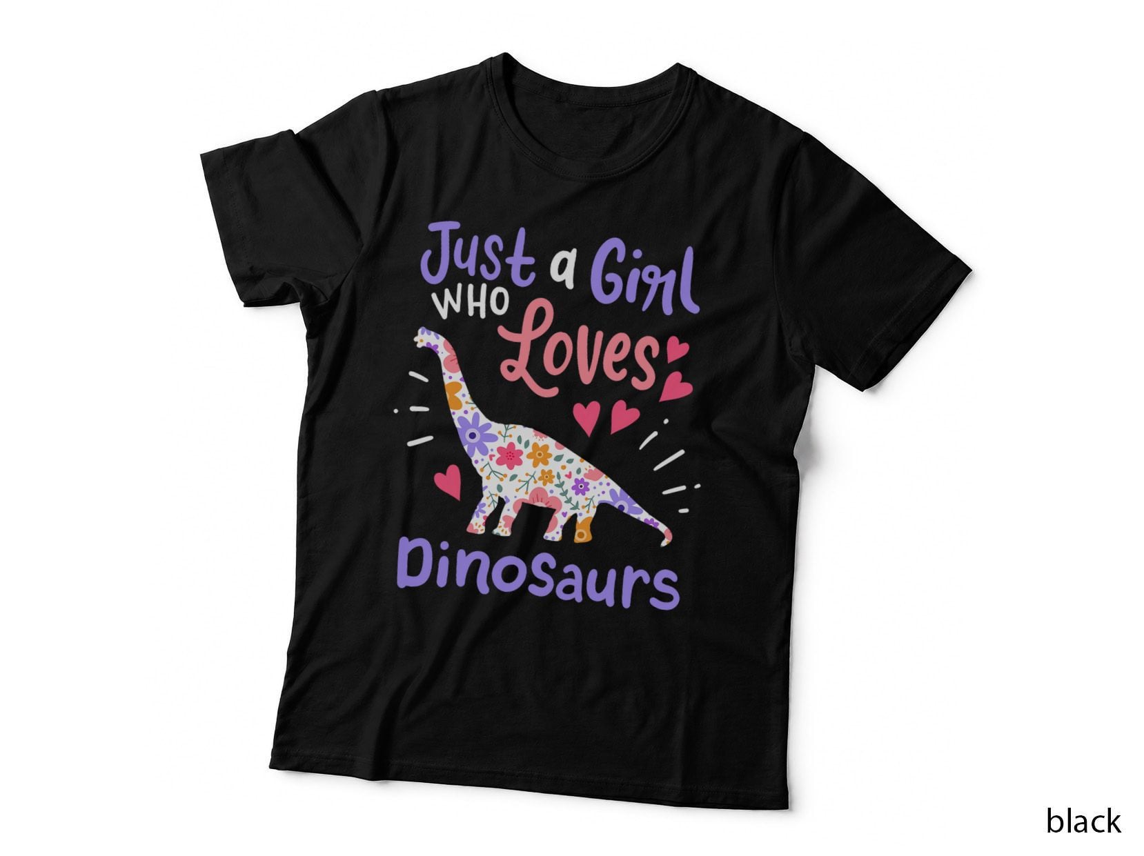 Dinosaur Dino Just a Girl Who Loves Dinosaurs T-Shirt