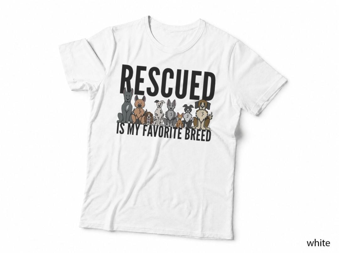 Dog Lovers T-Shirt for Women Men Kids - Rescue Dog Shirt T-Shirt