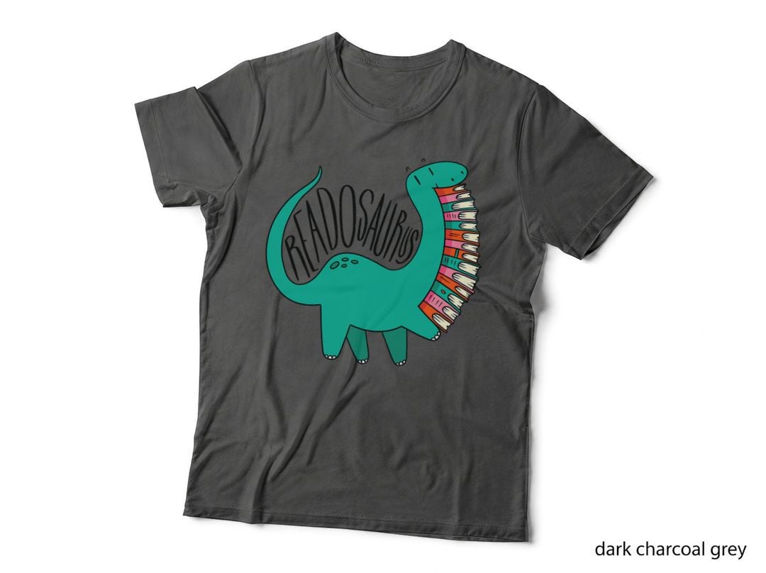 Funny Book Readosaurus Dinosaur Books Library Reading Lovers T-Shirt