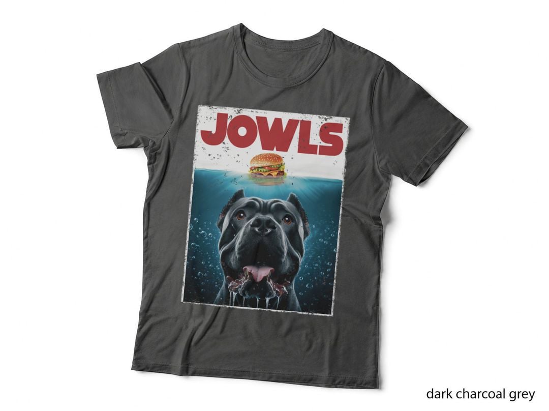 Funny Cane Corso Jowls Top, Drool Burger, Dog Mom, Dog Dad T-Shirt