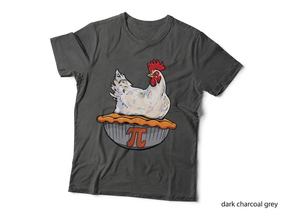 Funny Chicken Pie Lover Math Geek Math Nerd Pi Day T-Shirt