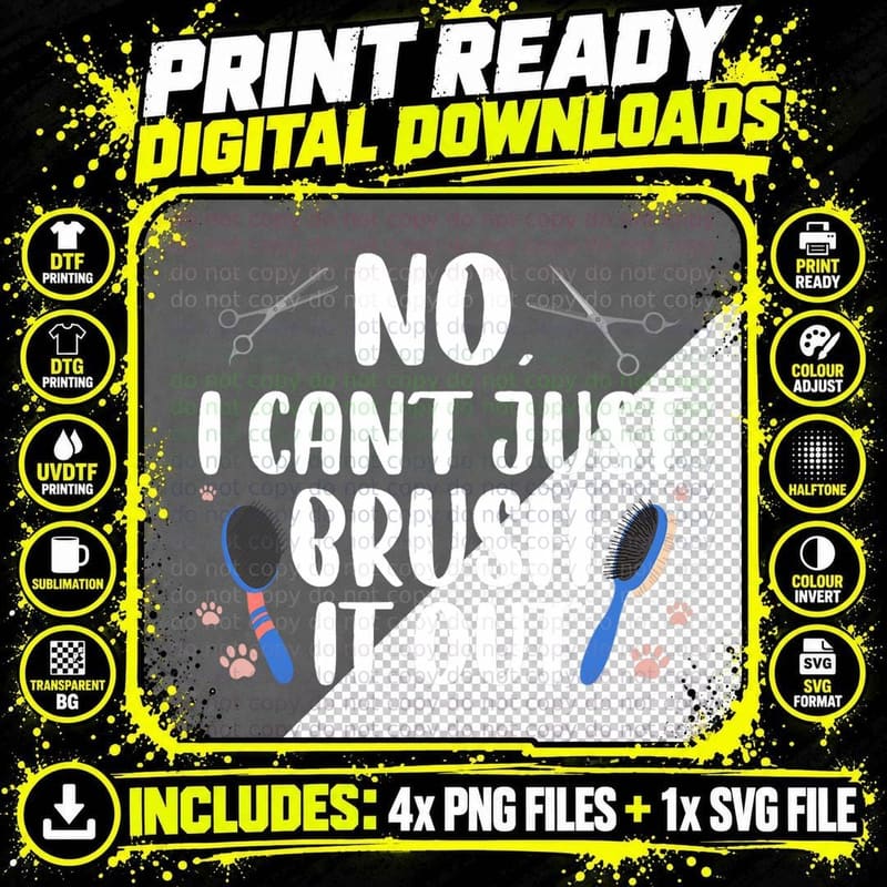 Funny Dog Groomer Art for Men Women Dog Grooming Pet Png SVG Digital Bundle