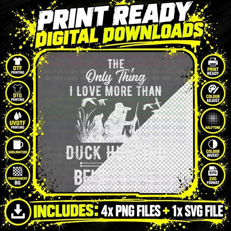 Funny Duck Hunting with Dad Dog Gift for Duck Hunting Png SVG Digital Bundle