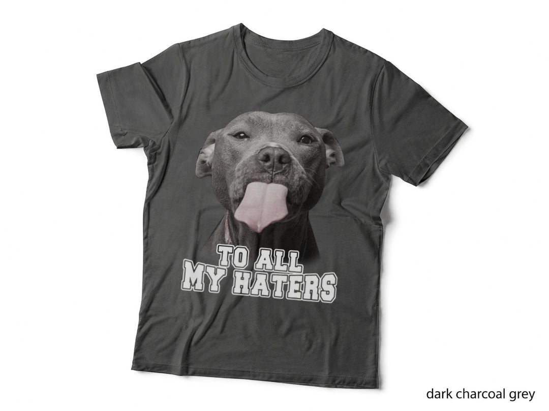 Funny Pitbull Tongue Out T-Shirt, Animal Lover Tee, Gift for Dog Owners