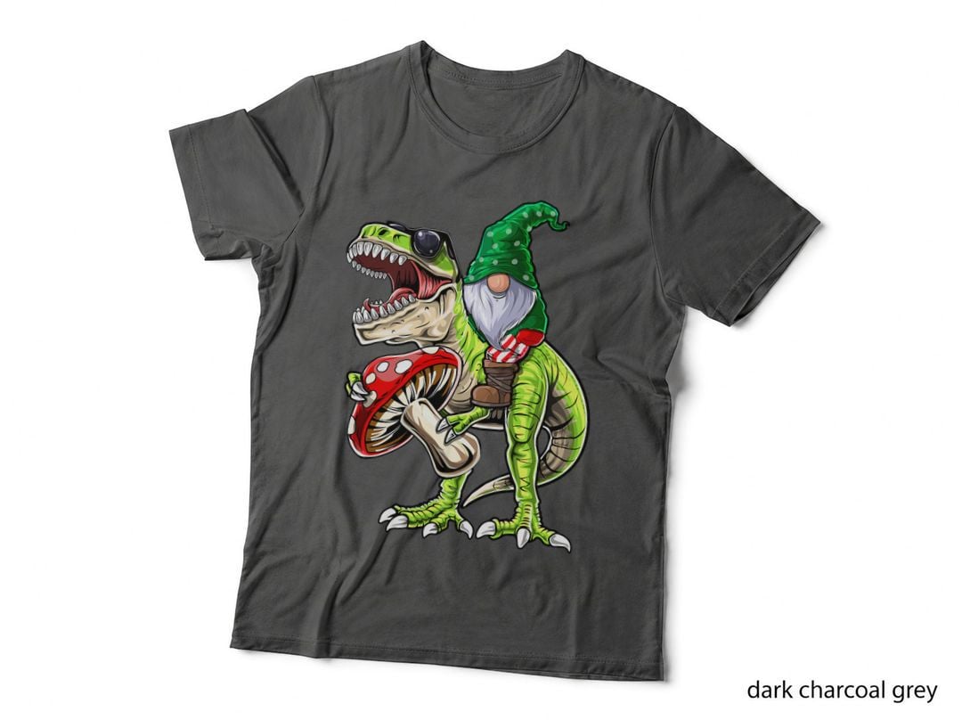 Garden Gnome Hat T Rex Dinosaur Funny Gardening Women Men T-Shirt