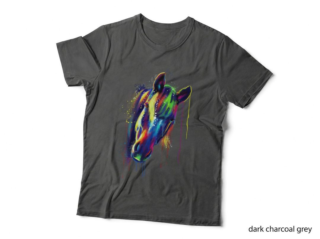 Horse Shirt, Modern Aesthetic, Painterly Touch, Graffiti Inspired, Gift T-Shirt