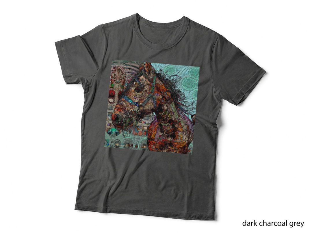 Horse Tribal Abstract Native American Art Design T-Shirt