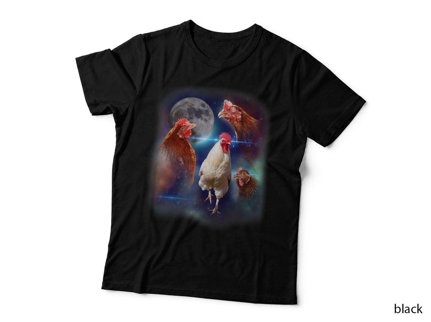 Howling at the Moon Shirt - Funny Chicken Shirt - Chicken T-Shirt