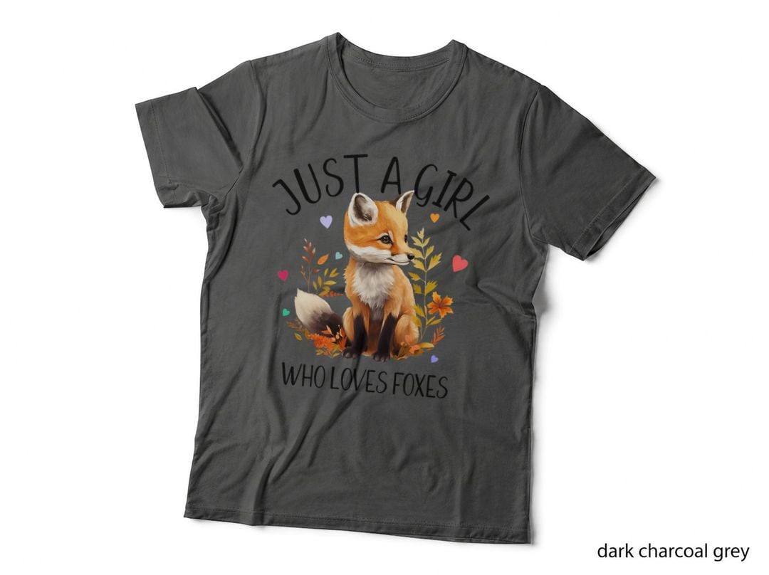 Just a Girl Who Loves Foxes Very Cute Design, Fox Lover Gift T-Shirt