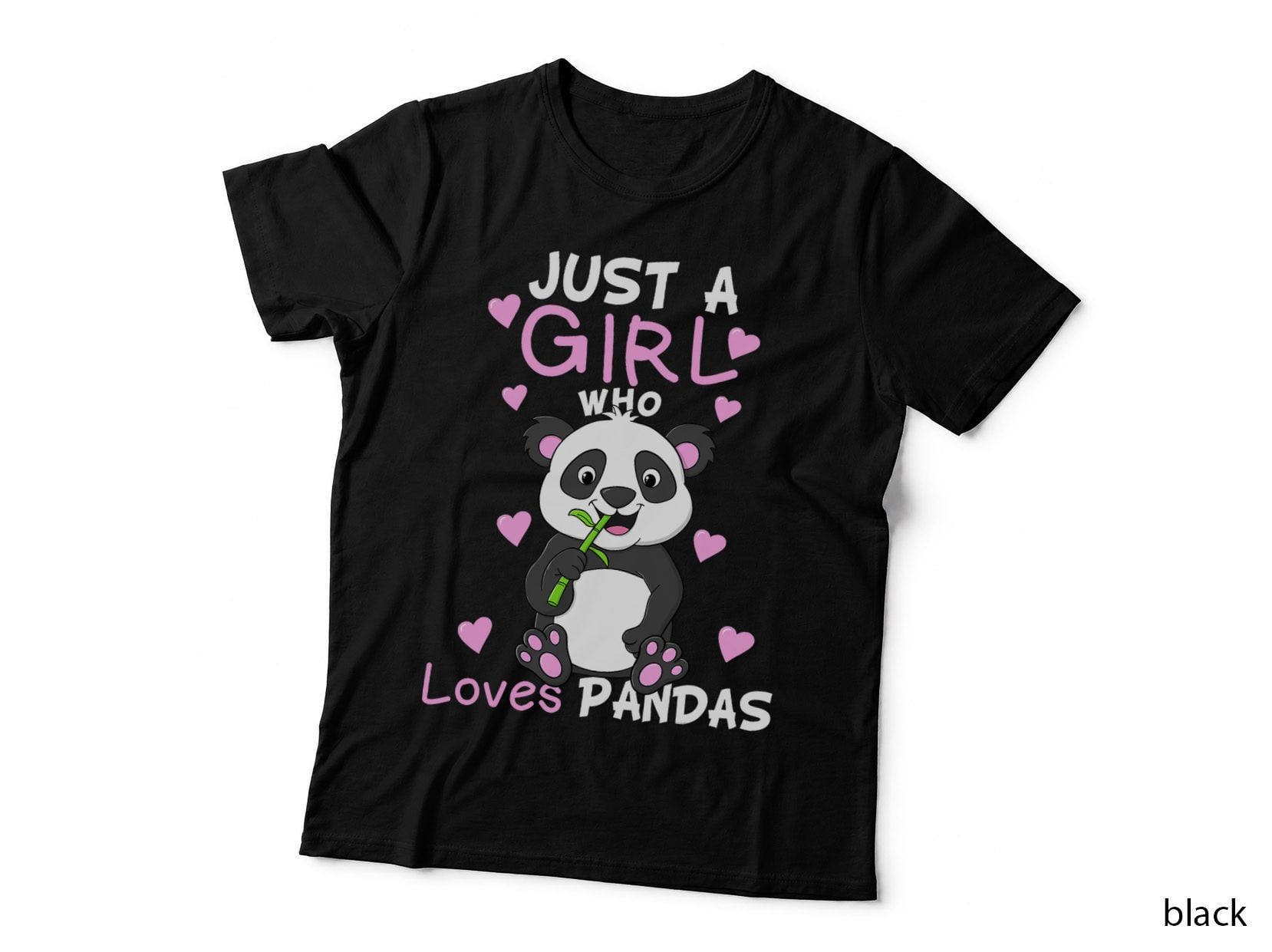 Just a Girl Who Loves Pandas Fun Cute Baby Panda Lover Gift T-Shirt