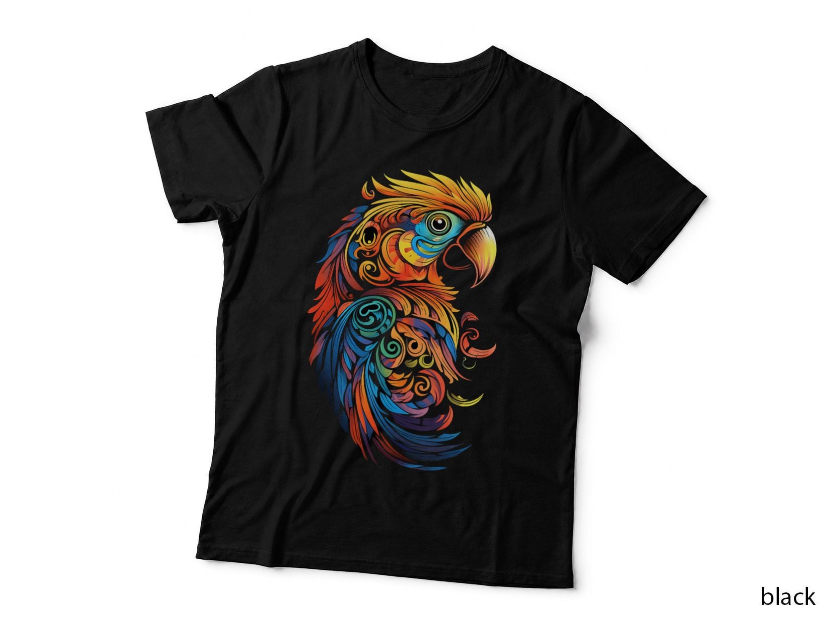 Parrot Bird Tribal Art Bohemian, Boho Style, Nature Lover Gift T-Shirt