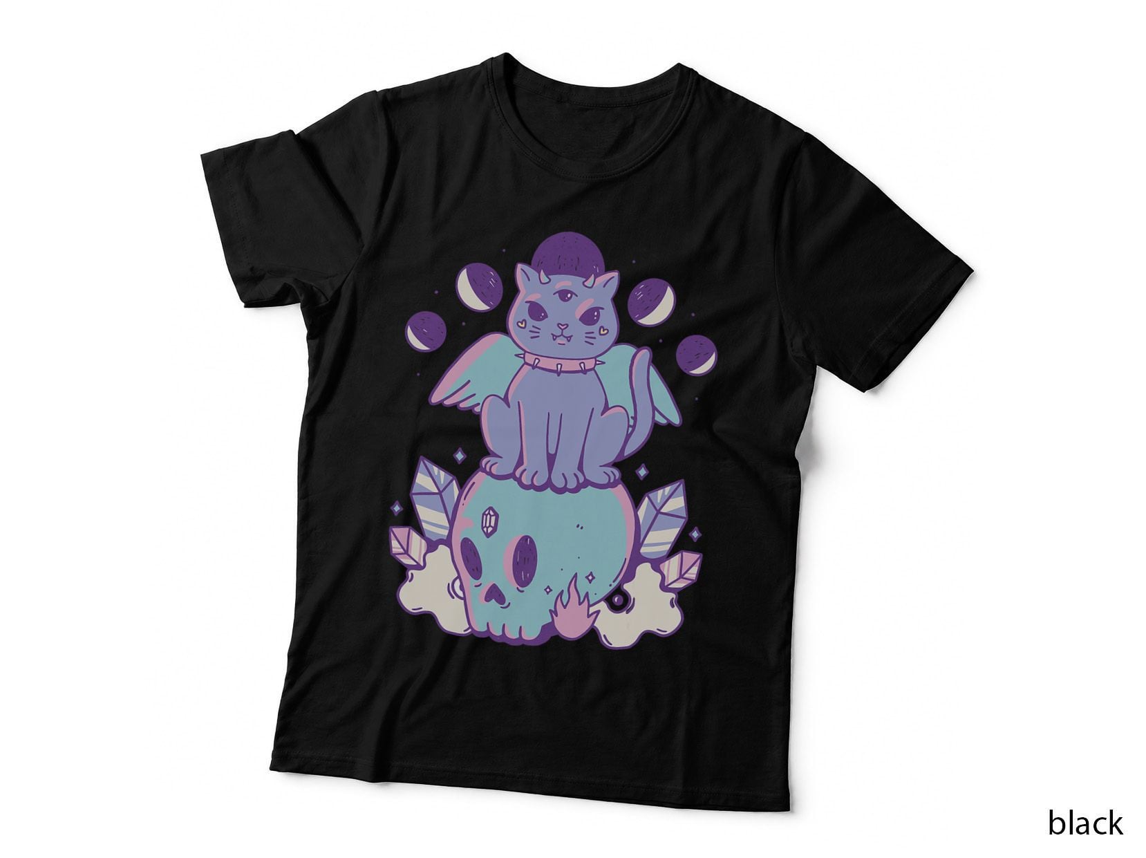 Pastel Goth Cat Gothic T-Shirt