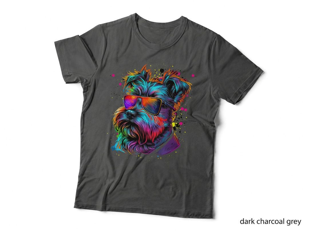 Pop Art Miniature Schnauzer Dog Animal Lovers Keeper Owner T-Shirt