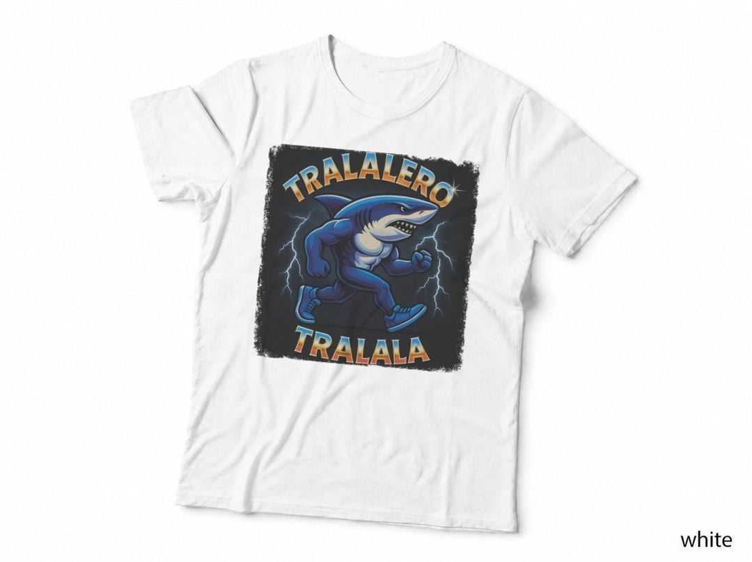 Tralalero Tralala Italian Brainrot T-Shirt, Streetwear Sneaker Shark Meme Tee