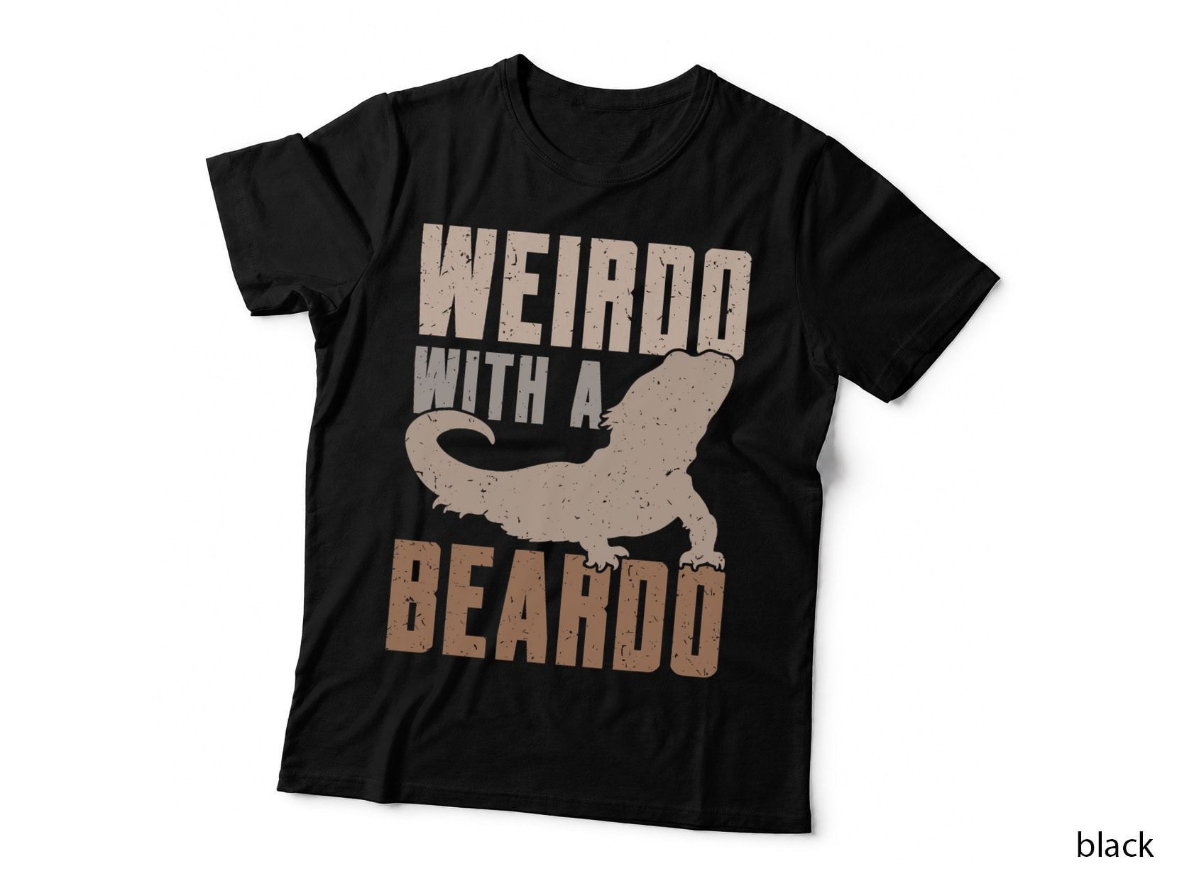 Weirdo with a Beardo Bearded Dragon Lizard Gecko Pet Reptile T-Shirt