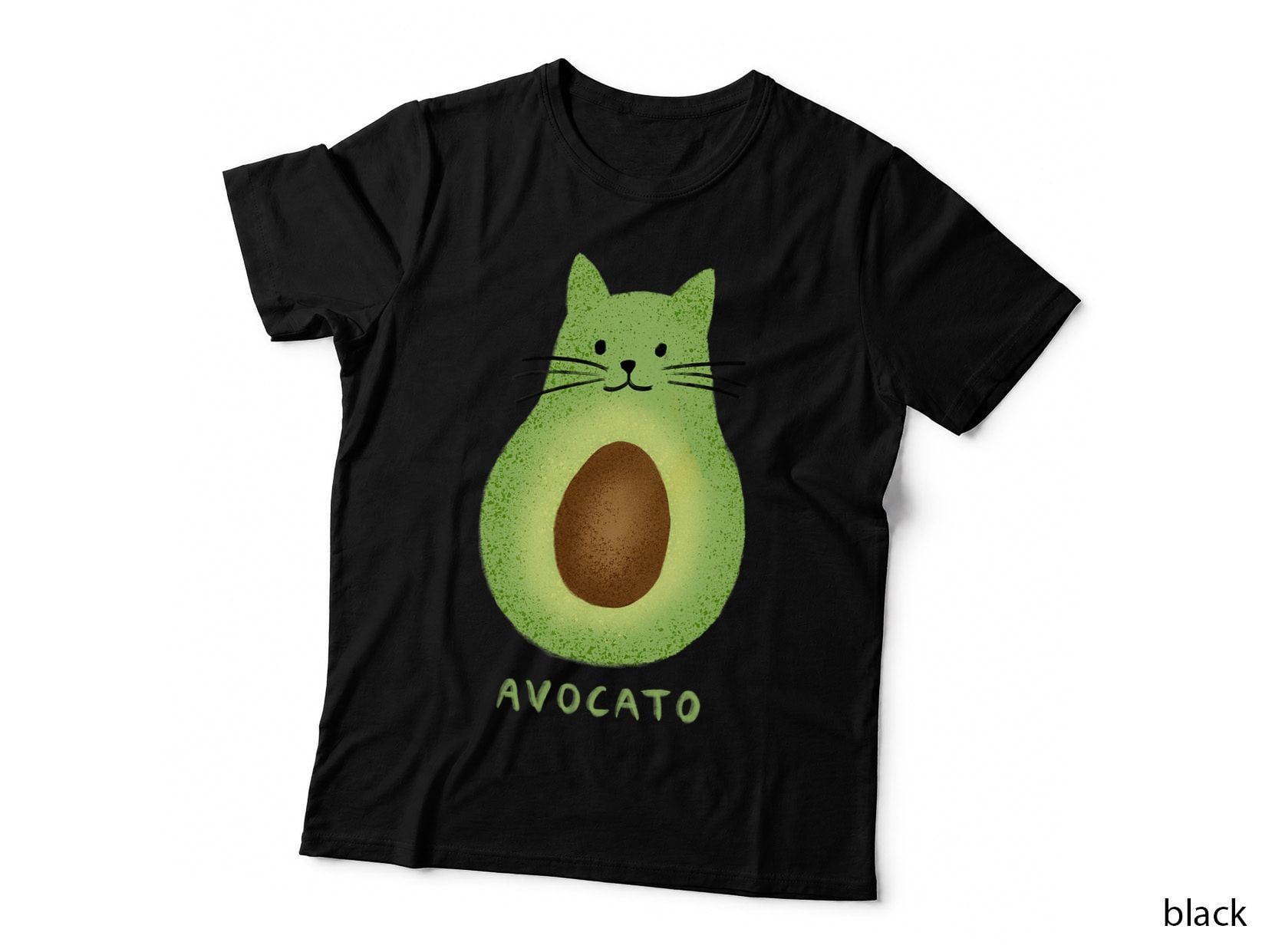 Avocato Funny Cute Cat Avocado Vegan and Cat Lover Kitten T-Shirt