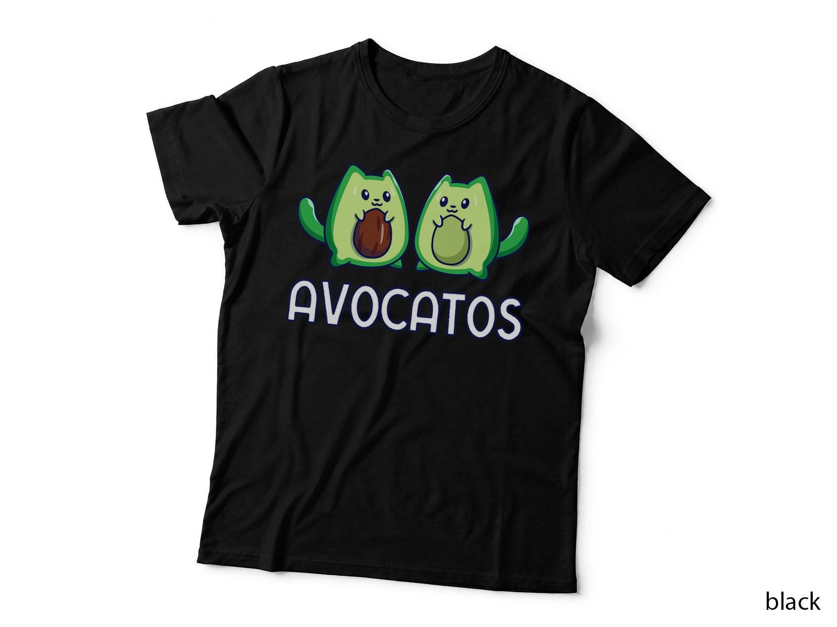 Avogato Avocado Cat Vegan T-Shirt