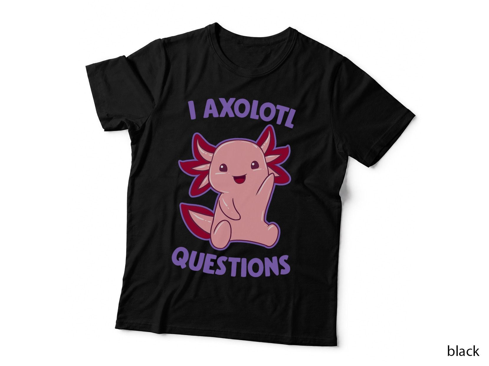 Axolotl Funny Gifts, I Axolotl Questions, Axolotl Lovers T-Shirt
