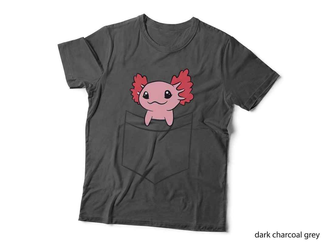Axolotl in the Pocket Cute Baby Axolotl T-Shirt, Kids Tee