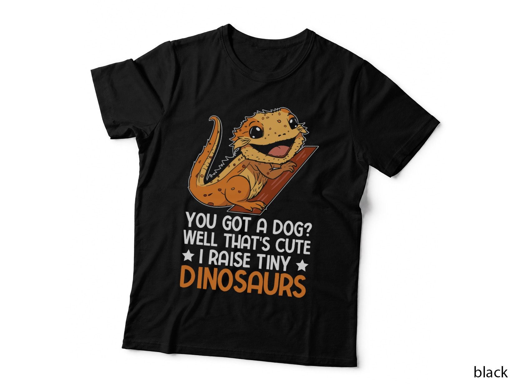 Bearded Dragon Fan Pogona Reptile I Raise Tiny Dinosaurs T-Shirt