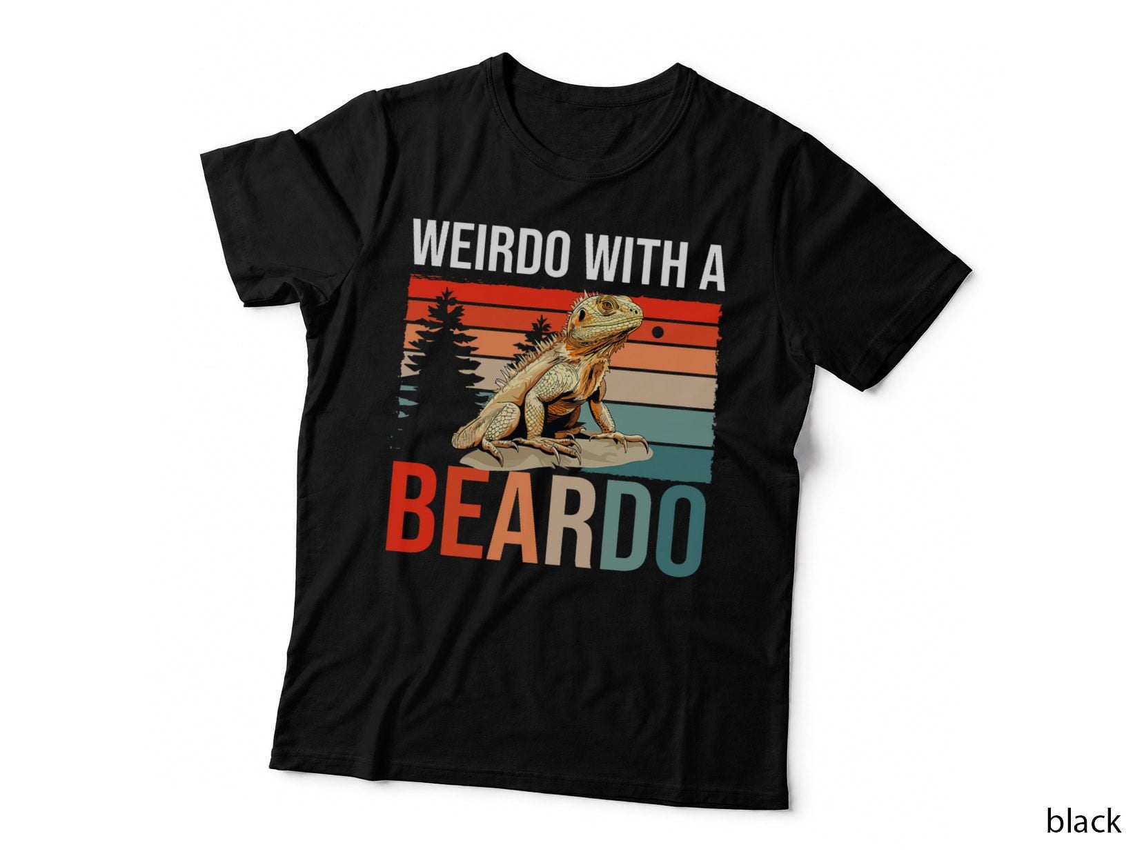 Bearded Dragon Pogona Reptile - Weirdo with a Beardo T-Shirt
