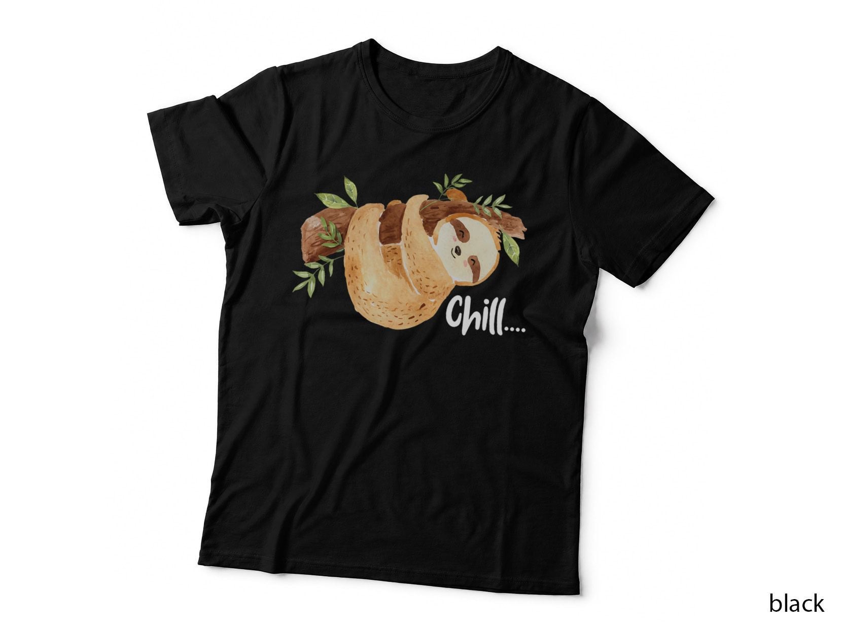 Chill - Hanging Sloth Wildlife Animal Lover Zookeeper T-Shirt