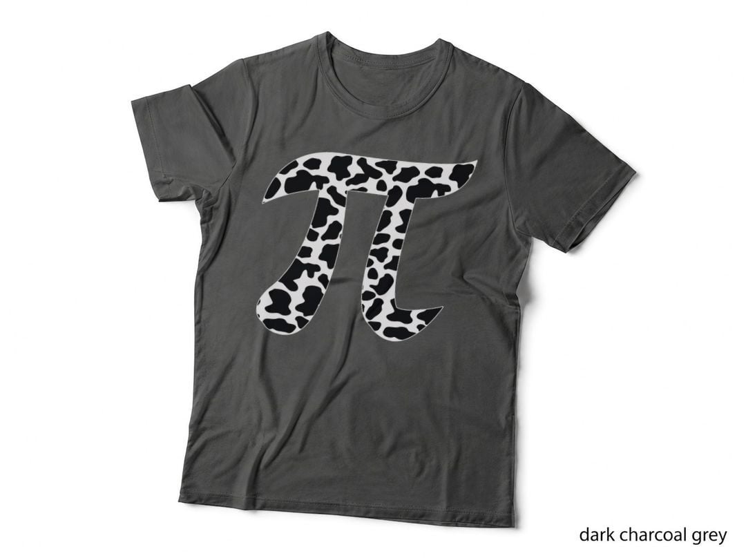 Cow Pattern Pi Day Symbol - Cowpie Math Lover T-Shirt
