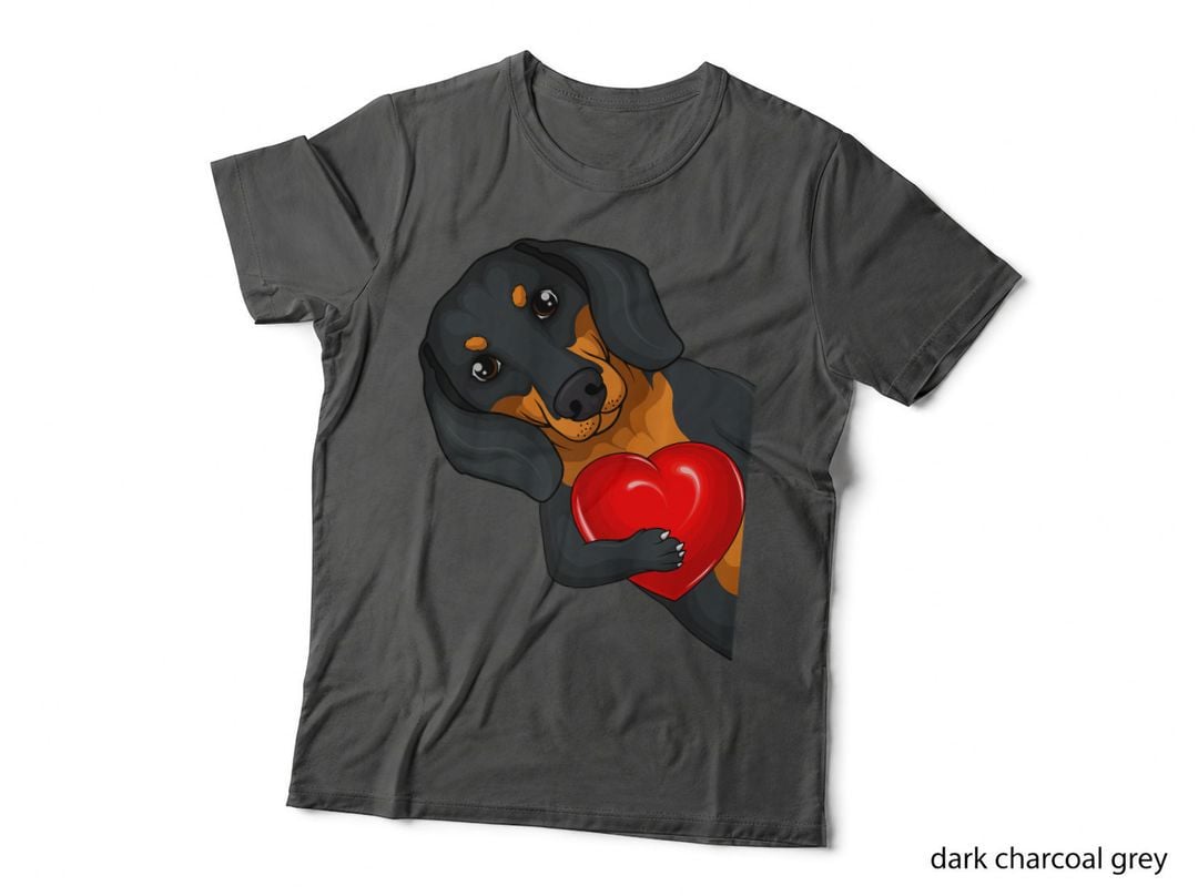 Dachshund Weiner Dog Women Girls Kids T-Shirt, Kids Lover Tee