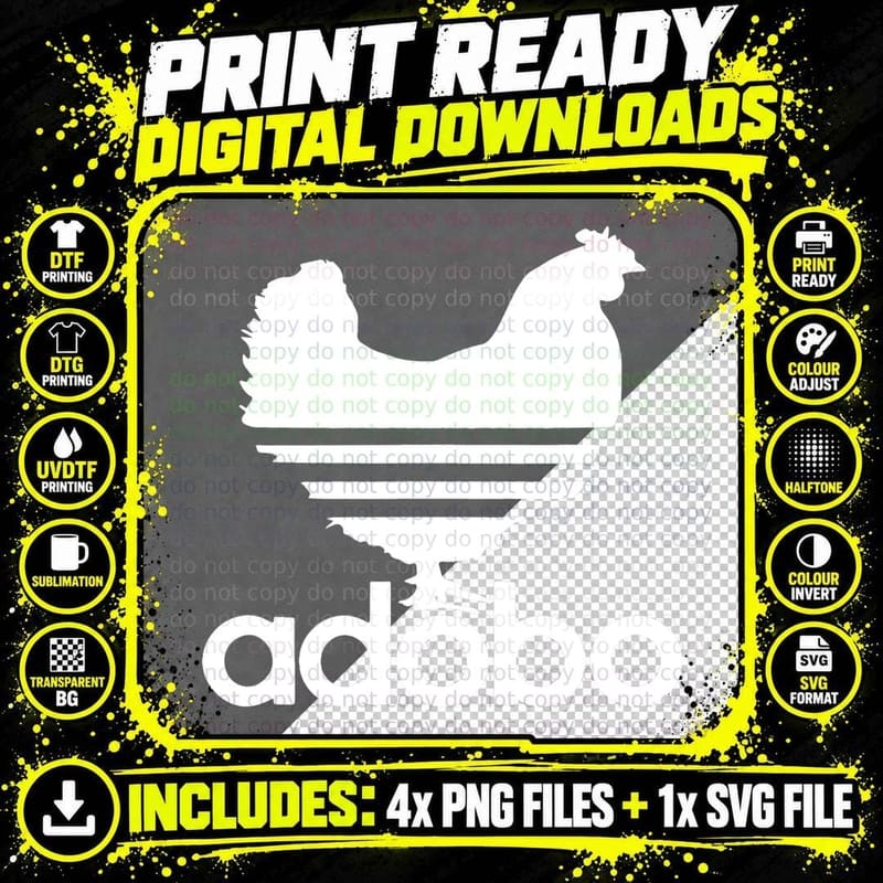Filipino Adobo Philippines Chicken Farm Girl Men Women Png SVG Digital Bundle