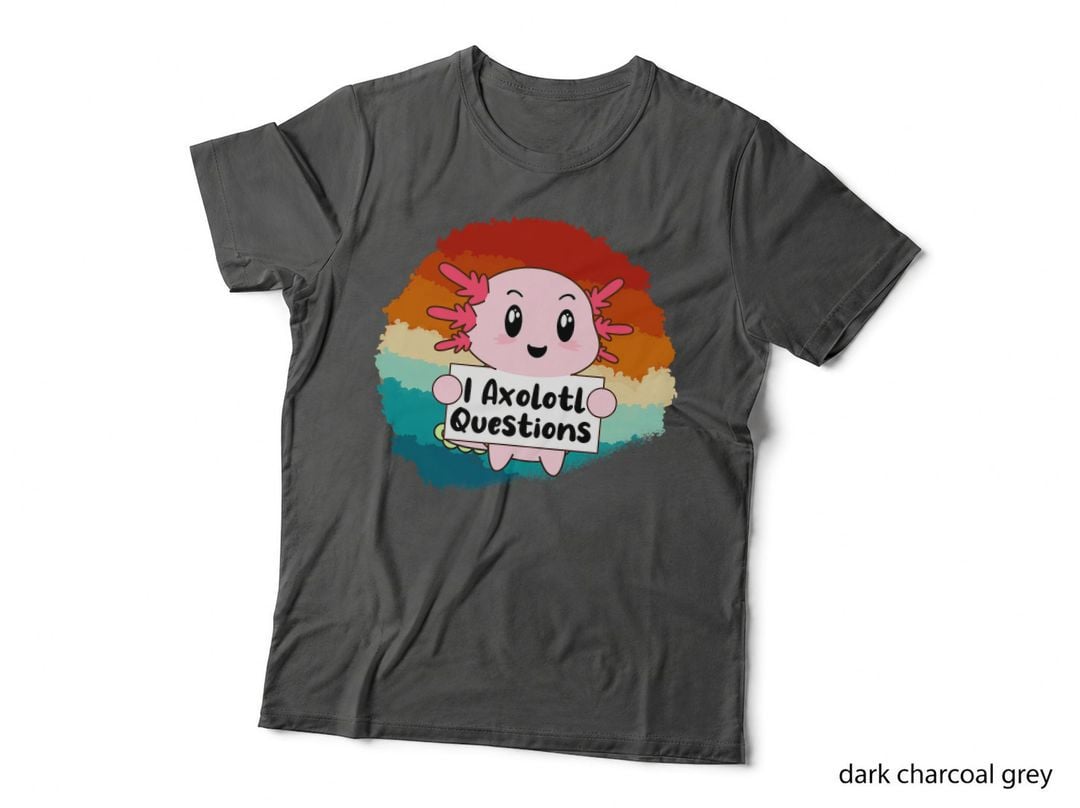 Funny Vintage I Axolotl Questions T-Shirt