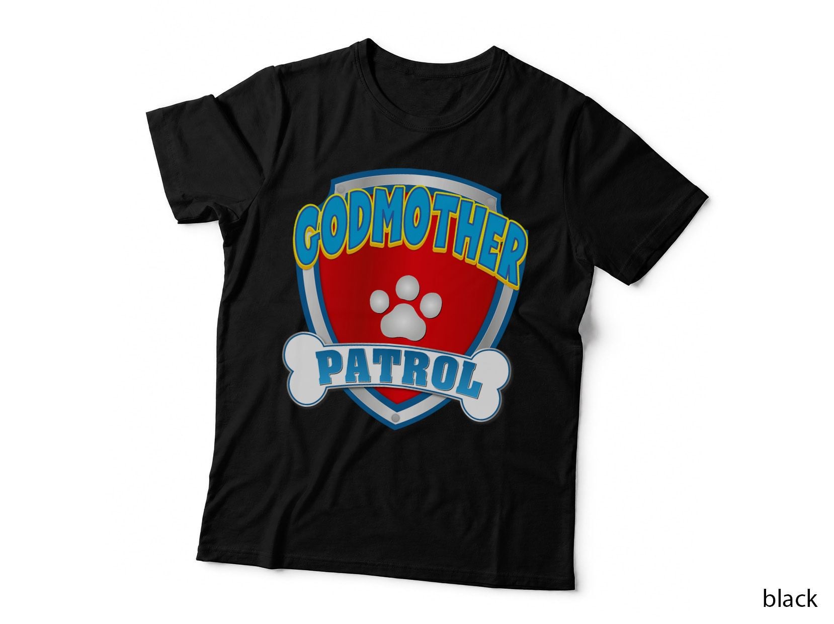 Godmother of the Birthday Boy Girl Dog Paw Family Matching T-Shirt