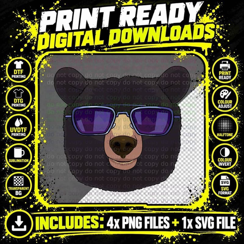 Great Smoky Mountains National Park Bear T-Shirt Png SVG Digital Bundle