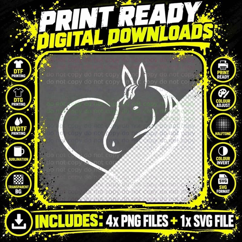 Horse Girl Equestrian Horseback Riding Teenager Teen Png SVG Digital Bundle