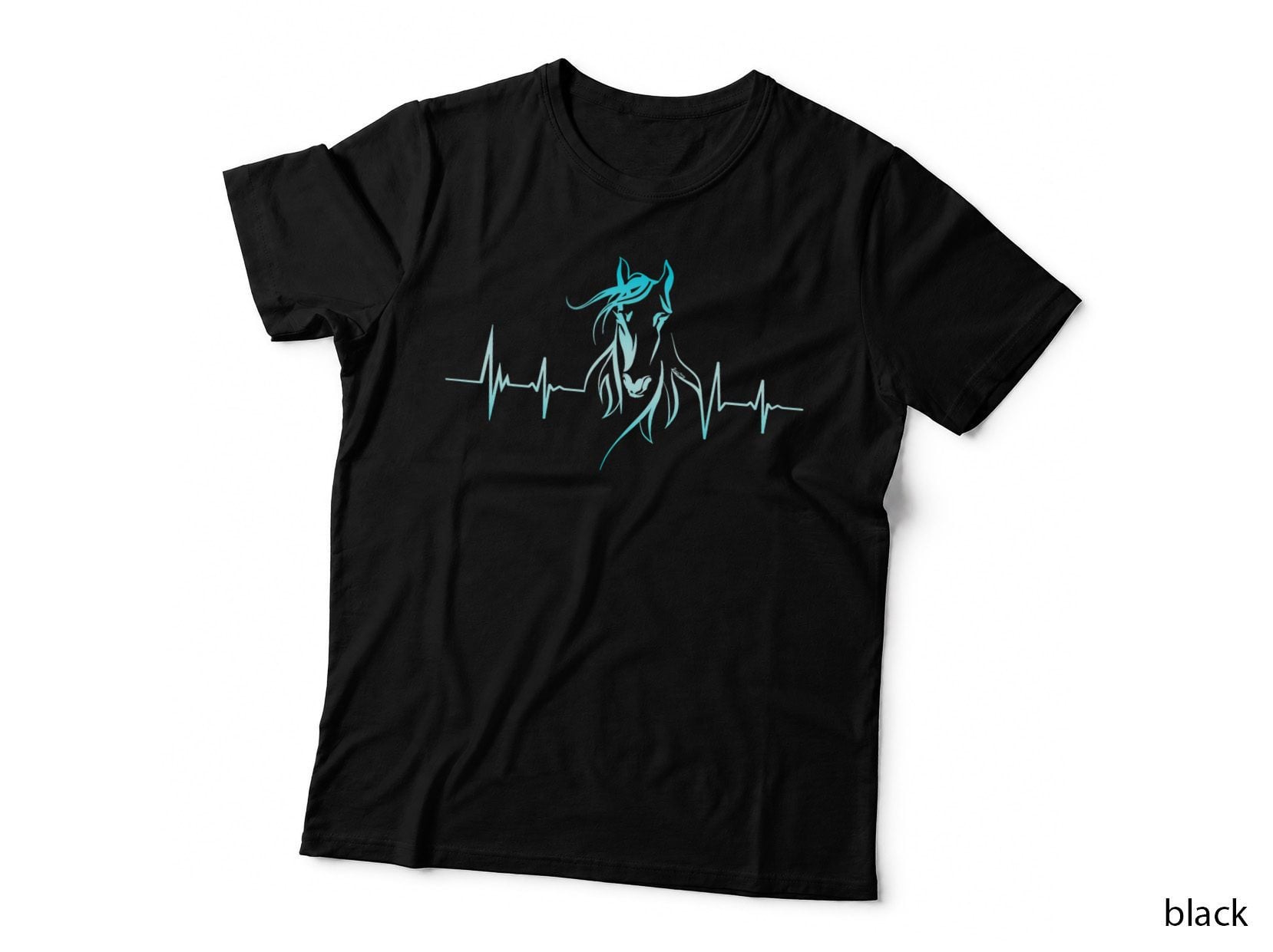 Horse Heartbeat Horse Lover Gifts Women Men Girls Teens T-Shirt