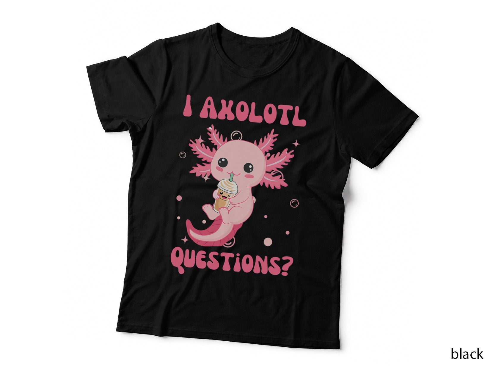 I Axolotl Questions Cute Retro Funny Axolotl T-Shirt