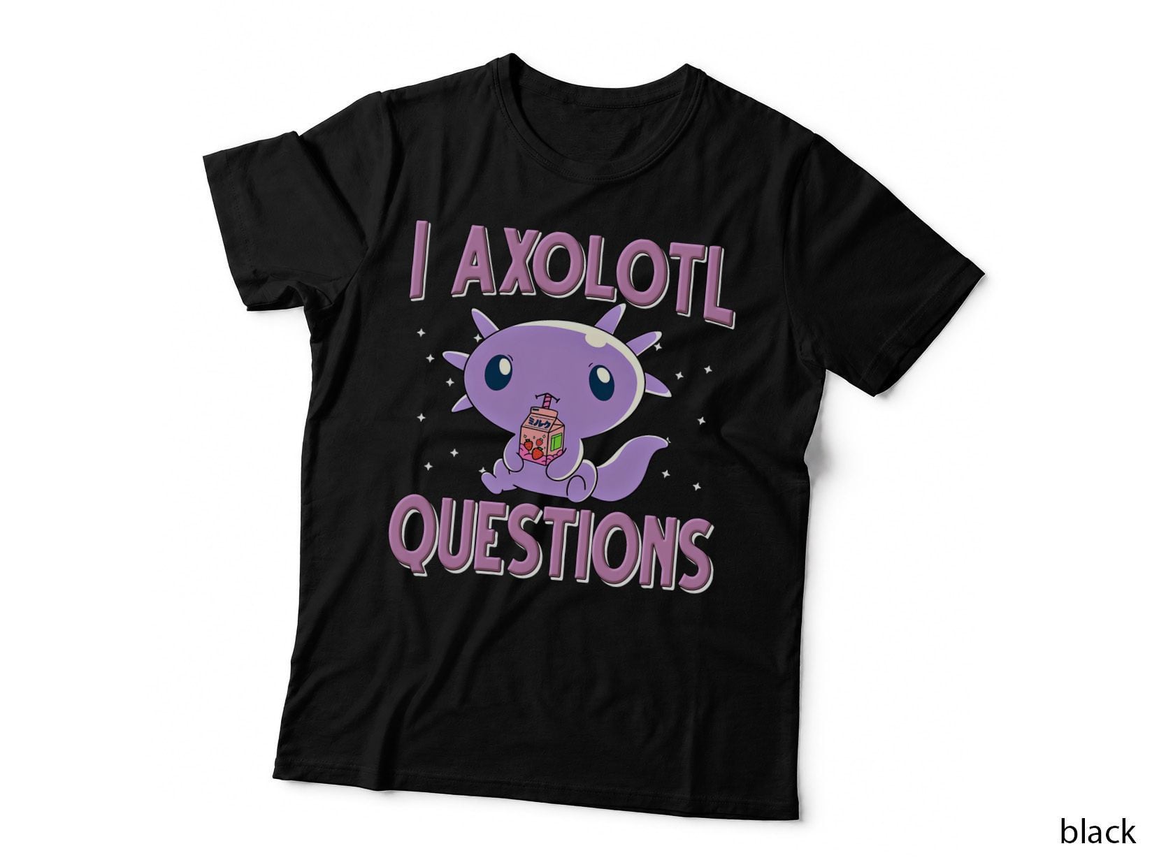 I Axolotl Questions Kids Girls Cute Axolotl Lover Plush T-Shirt