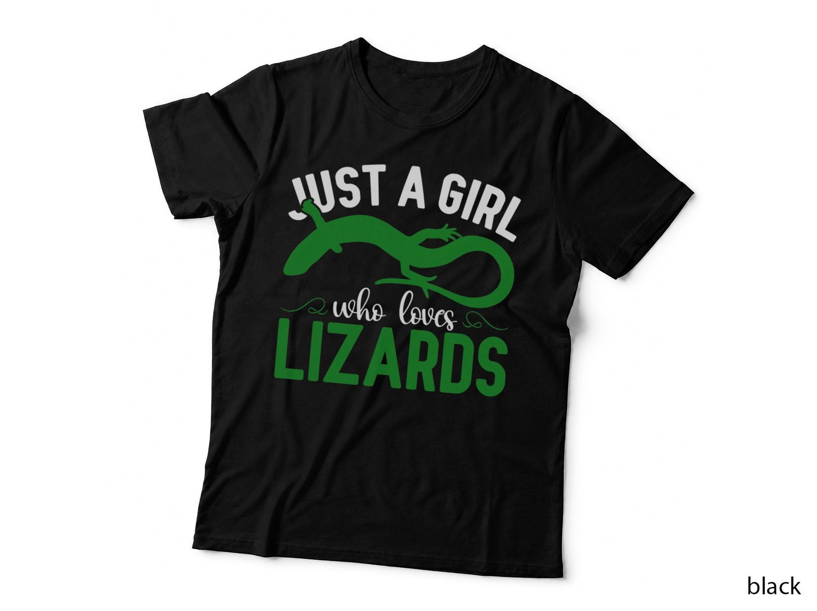 Kids Reptile Bearded Dragon Just a Girl Who Loves Lizards T-Shirt