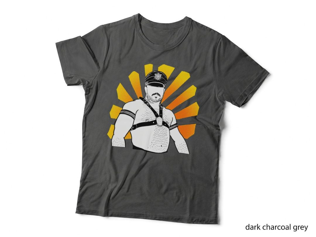 Leather Daddy, Bear Leather, Kink, Mustache Daddy, LGBT T-Shirt