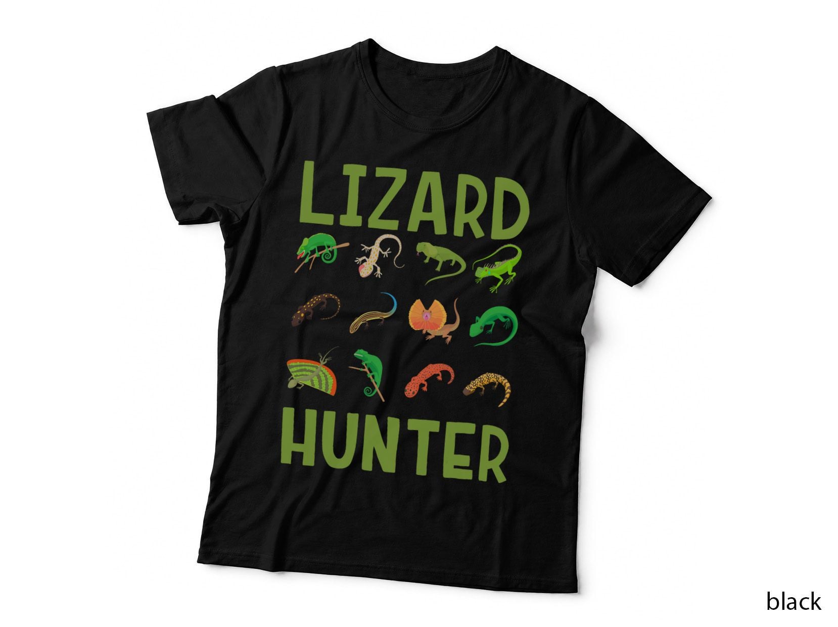 Lizard Hunter Reptile Kids Bearded Dragon Lizards T-Shirt