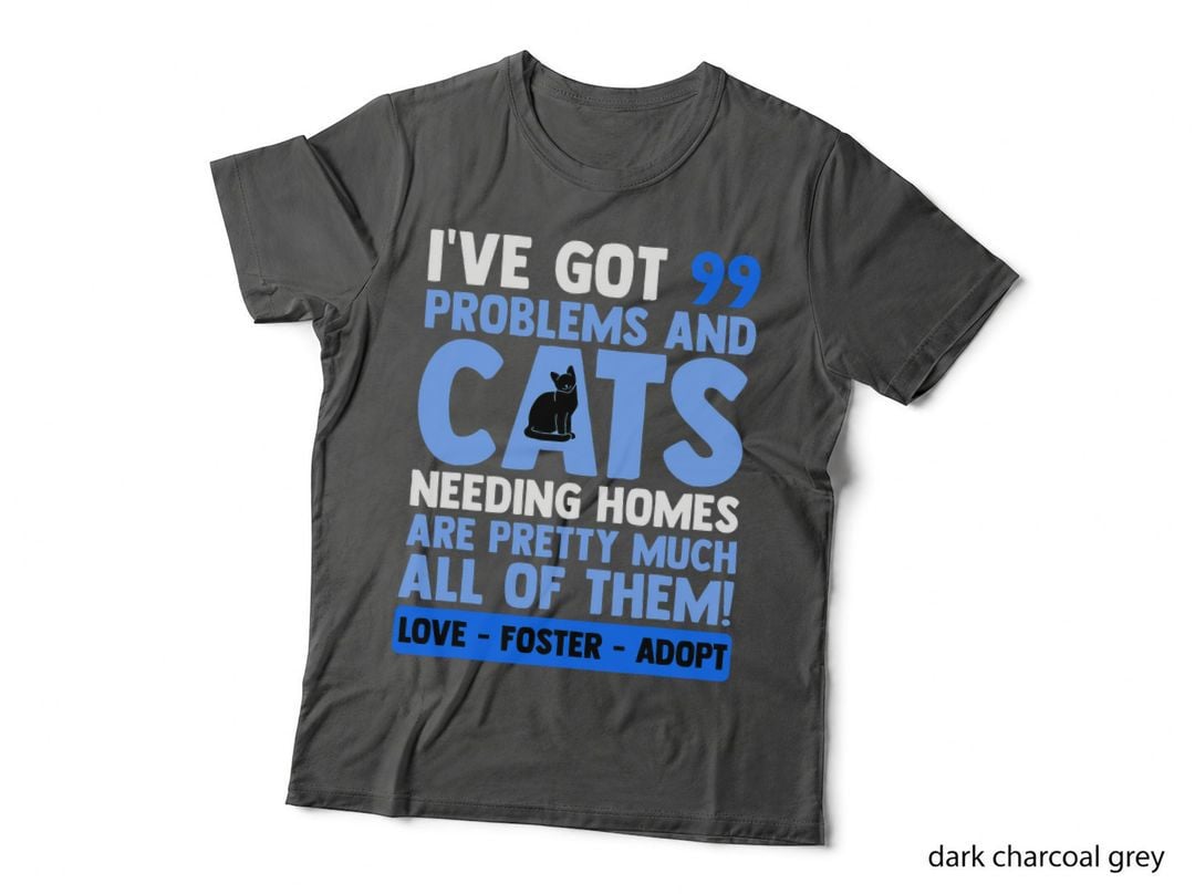 Love Foster Adopt Cat Adoption Quotes Animal Rescue Cat T-Shirt
