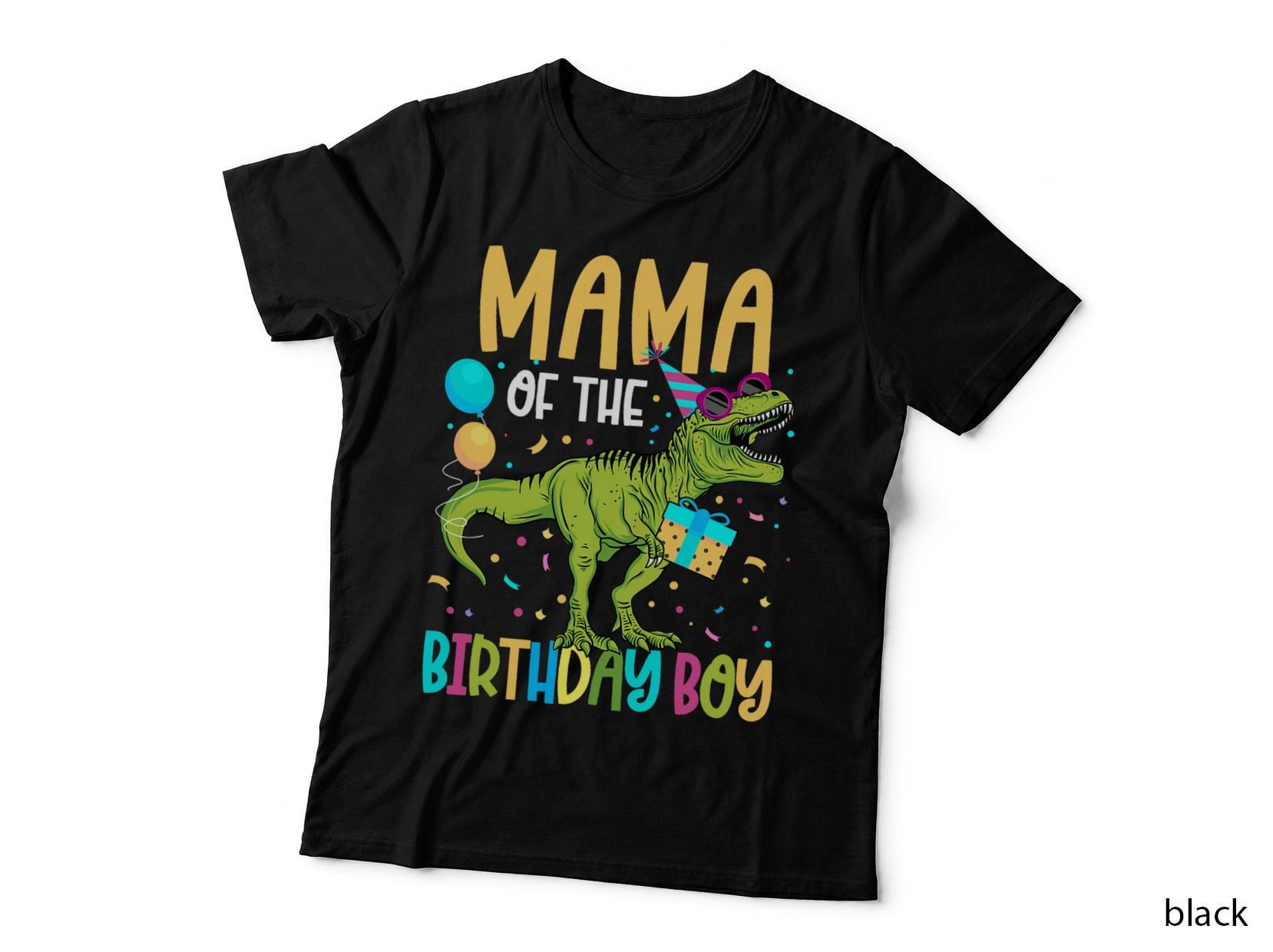 Mama of the Birthday Boy Family Matching Dinosaur Squad T-Shirt