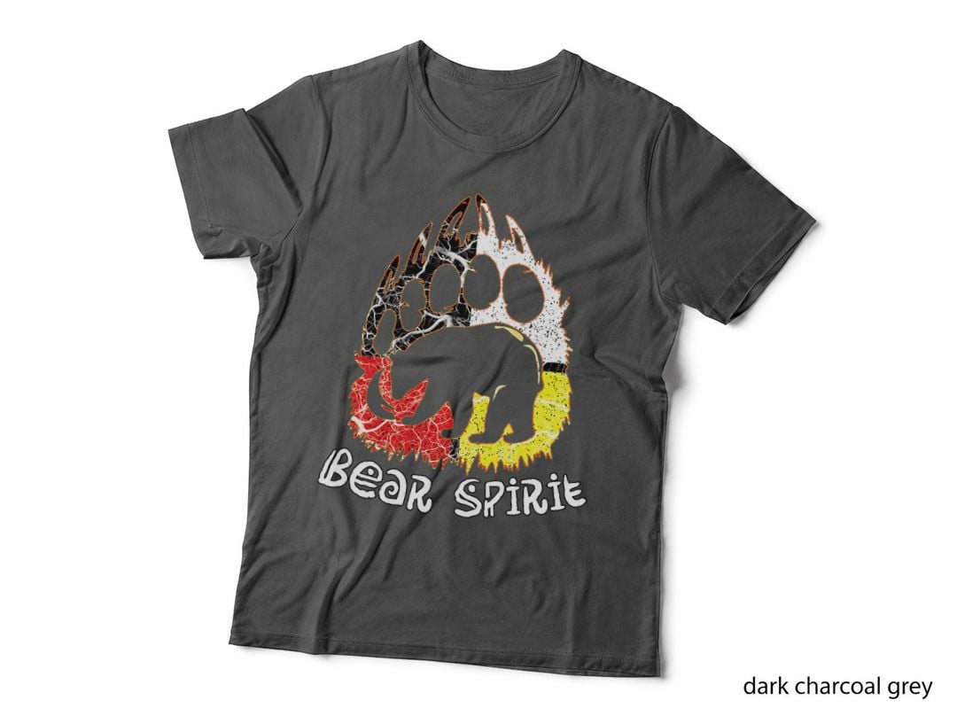 Native American Bear Spirit, Bear Paw T-Shirt