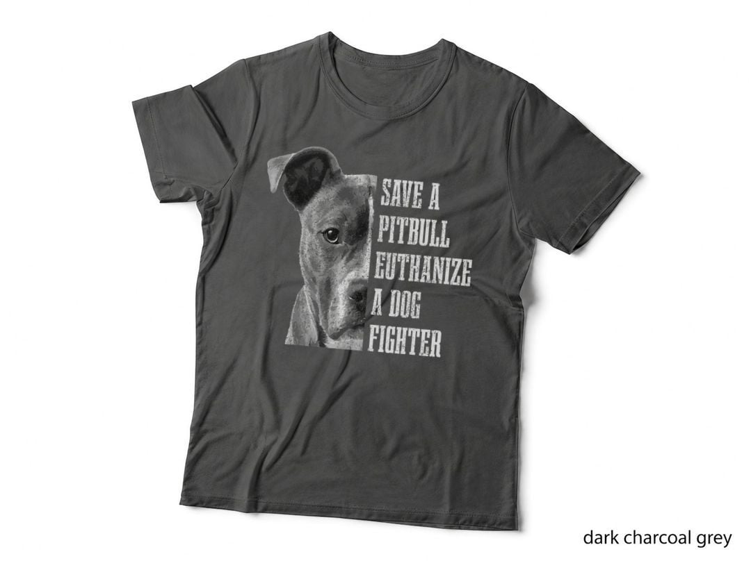 Pitbull Save a Pitbull Funny Dog Rescue Pitbull Mom Dad T-Shirt