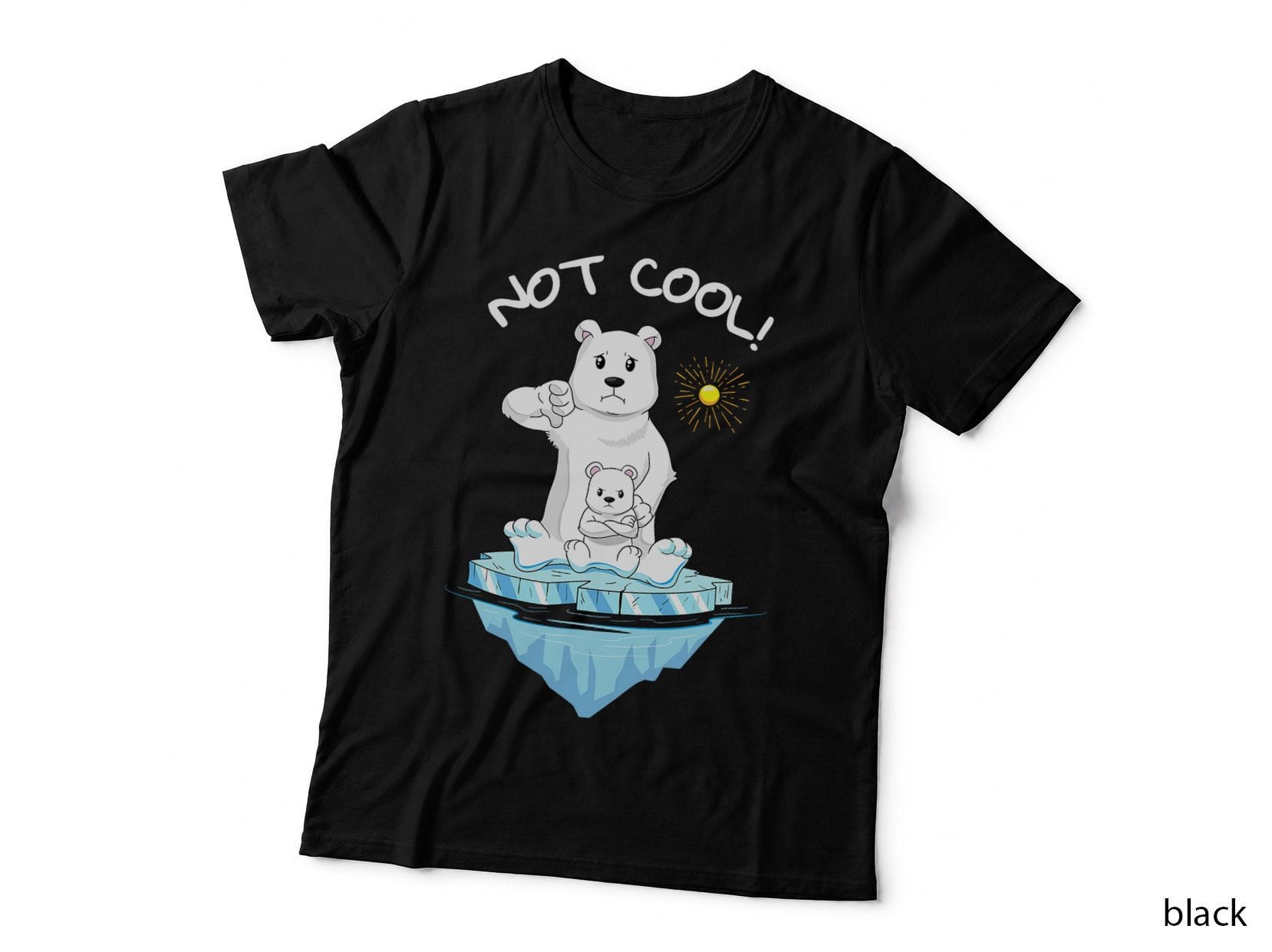 Polar Bear Shirt Climate Change Global Warming Girl Woman T-Shirt